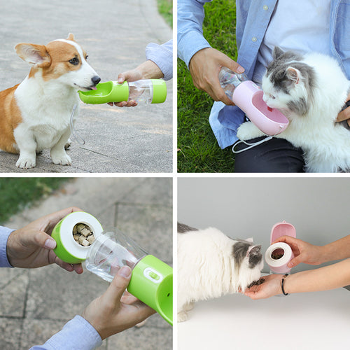 Garrafa Alimentadora de Água para Cães - Hidratação Conveniente em Movimento para o Seu Leal Companheiro!